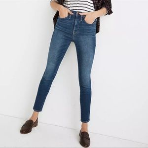 Madewell 10” High Rise Skinny Jeans Excellent Condition